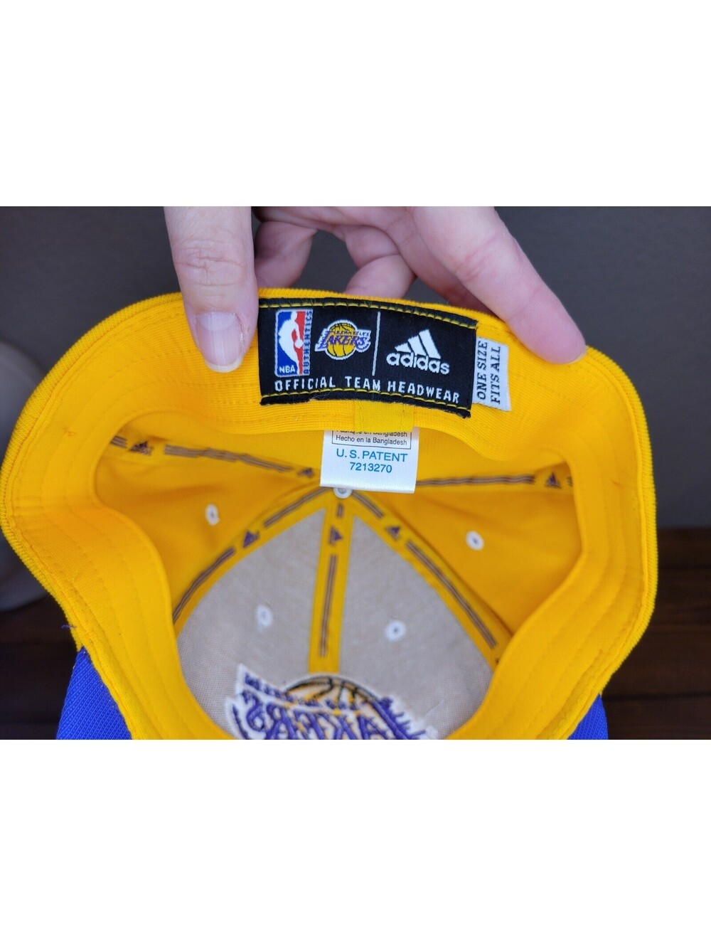 Los Angeles Lakers Cap Hat Adidas Fitted One Size Official Team Basketball - Picture 7 of 12